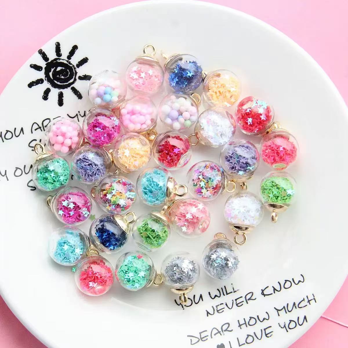 【CHIP GAME】StarDust™ Glass Beads 16mm For Keychain/Pen - TikTok Live Opening