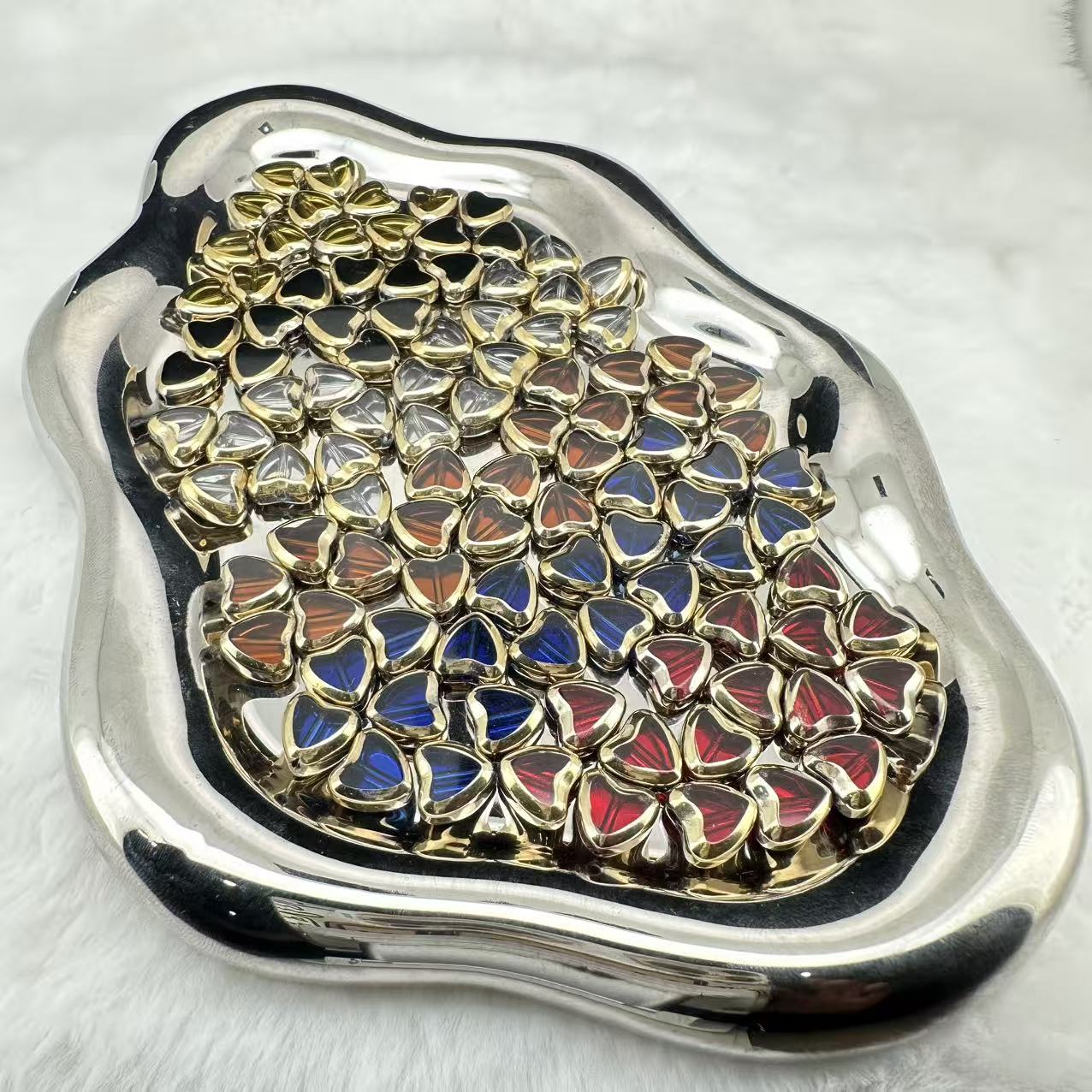 【NEW!!!】【SHOVEL-SHOVEL】【S48】Love Heart Prism Crystal Bead - TikTok Live Opening