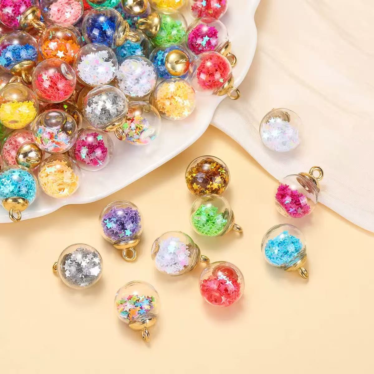 【CHIP GAME】StarDust™ Glass Beads 16mm For Keychain/Pen - TikTok Live Opening